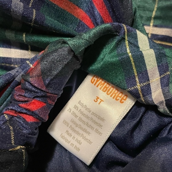 Gymboree Girl’s Plaid Skirt Family Celebrations Green Milky Way Size 3T - Picture 4 of 5